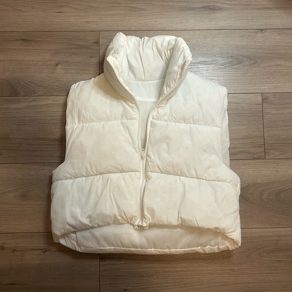White Puffer Vest